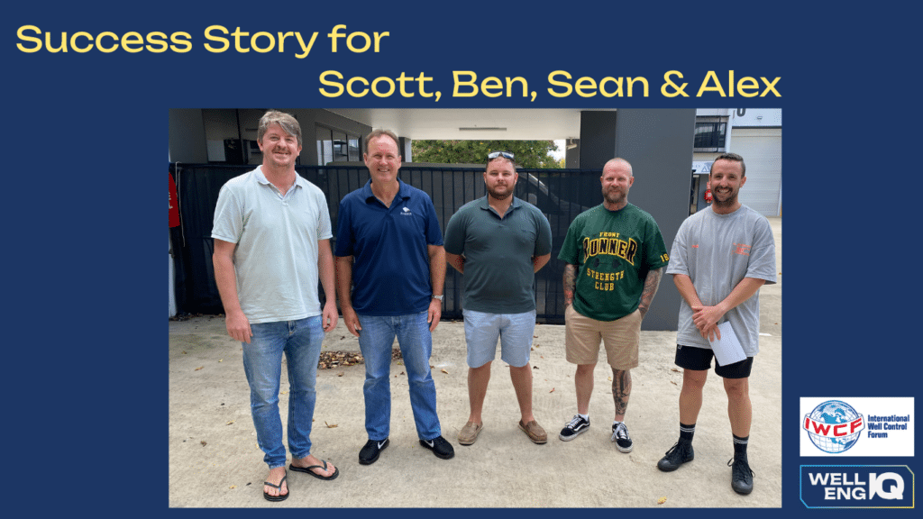 Student participating in IWCF well control training classroom session in Brisbane